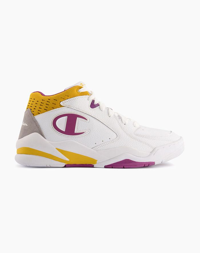 Champion Zone 93 Mid-Cut Yellow Sneakers Mens - South Africa OQRFTD067